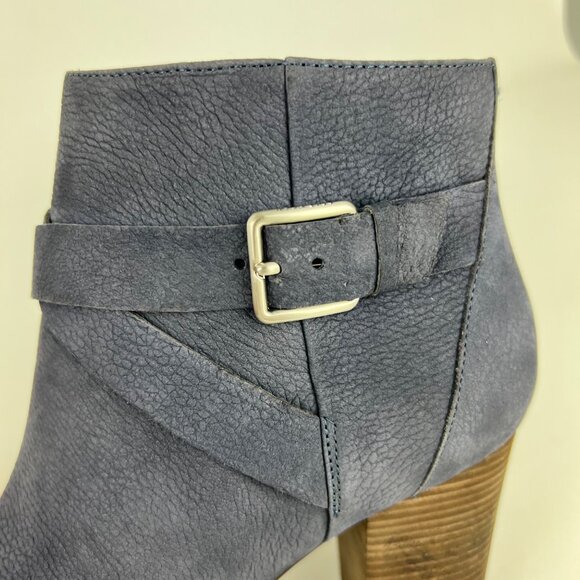 Cole Haan Womens Cassidy Strap Ankle Booties Blue Leather Block Heel size 9 - Picture 12 of 16